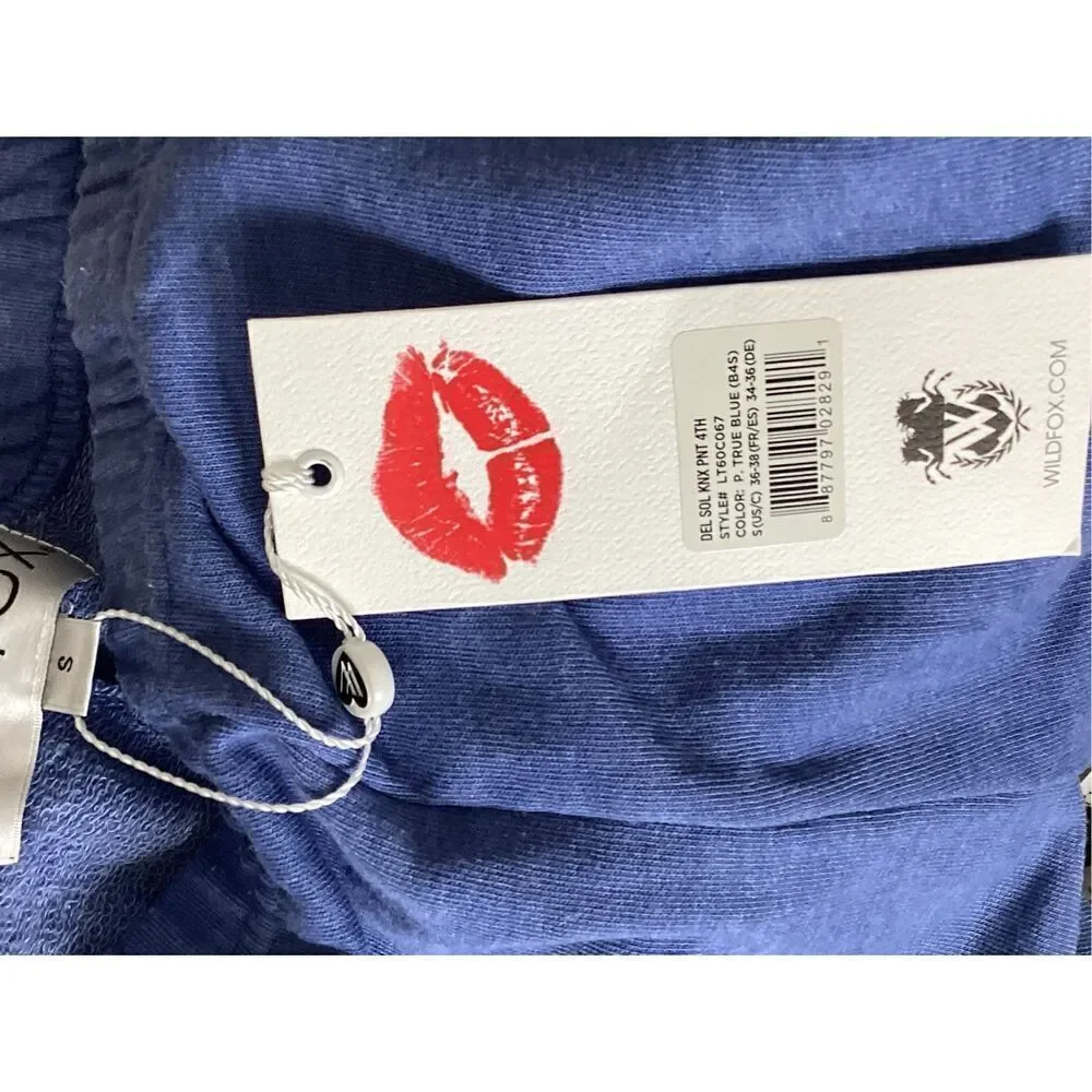 New. WILDFOX light blue sweatpants. Small. Retails $118